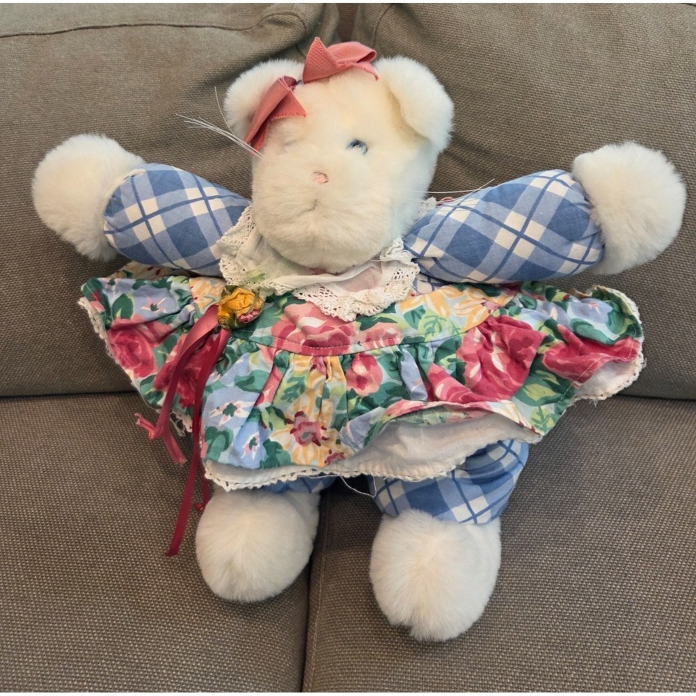 Vintage 1993 Bunnies By The Bay Limited Edition Krystal Suzanne Plush Cat 13''